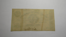Load image into Gallery viewer, $.05 1863 Raleigh North Carolina Obsolete Currency Bank Note Bill State of NC XF
