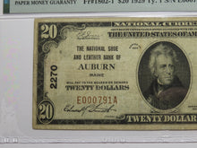 Load image into Gallery viewer, $20 1929 Auburn Maine ME National Currency Bank Note Bill Charter #2270 VF20