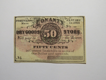 Load image into Gallery viewer, $.50 1863 Provincetown Massachusetts Obsolete Currency Bank Note Bill Conant&#39;s