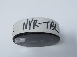 2022 New York Rangers Vs. Tampa Bay Lightning Game 2 ECF Playoff Game Used Puck!