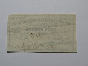 $40 1861 Confederate Bond Coupon Certificate Currency Bank Note Bill UNC