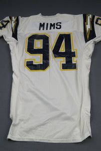 1992 Chris Mims San Diego Chargers Game Used Worn Football Jersey! Tennessee LA