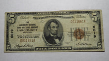 Load image into Gallery viewer, $5 1929 Larchmont New York NY National Currency Bank Note Bill! Ch. #6019 FINE!