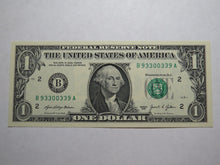 Load image into Gallery viewer, $1 2021 Radar Serial Number Federal Reserve Currency Bank Note Bill UNC 93300339