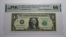 Load image into Gallery viewer, $1 2003 Repeater Serial Number Federal Reserve Currency Bank Note Bill PMG UNC66