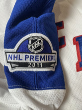 Load image into Gallery viewer, 2011 Martin Biron New York Rangers Sweden Premier Game Used Worn Hockey Jersey