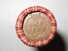 Load image into Gallery viewer, SEALED WHEAT INDIAN HEAD PENNY MIXED ROLL WITH VINTAGE INDIAN CENT END COIN NHL