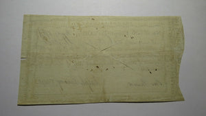 1791 One Pound Connecticut Comptroller's Office Colonial Currency Note! Pomeroy