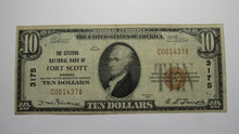 Load image into Gallery viewer, $10 1929 Fort Scott Kansas KS National Currency Bank Note Bill Charter #3175 VF