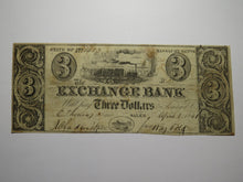 Load image into Gallery viewer, $3 1841 Salem Massachusetts Obsolete Currency Bank Note Bill Exchange Bank