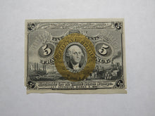 Load image into Gallery viewer, 1863 $.05 Second Issue Uncut Fractional Currency Obsolete Postage Note AU