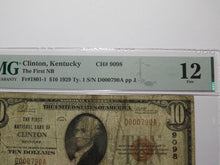 Load image into Gallery viewer, $10 1929 Clinton Kentucky KY National Currency Bank Note Bill Ch. #9098 PMG F12