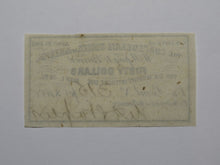 Load image into Gallery viewer, $40 1861 Confederate Bond Coupon Certificate Currency Bank Note Bill UNC