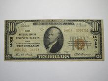 Load image into Gallery viewer, $10 1929 Council Bluffs Iowa National Currency Bank Note Bill Ch. #14028 FINE