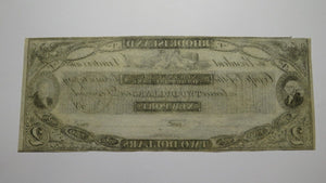 $2 18__ Newport Rhode Island RI Obsolete Currency Bank Note Remainder Bill AU+++
