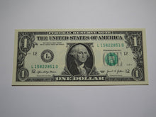 Load image into Gallery viewer, $1 2021 Radar Serial Number Federal Reserve Currency Bank Note Bill UNC 15822851