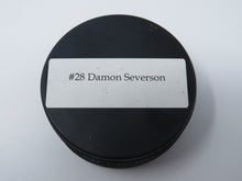 Load image into Gallery viewer, Damon Severson Autographed Signed New Jersey Devils Hockey Fights Cancer Puck
