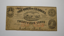 Load image into Gallery viewer, $.25 1863 Montgomery Alabama Obsolete Currency Bank Note Bill AU! Plate E
