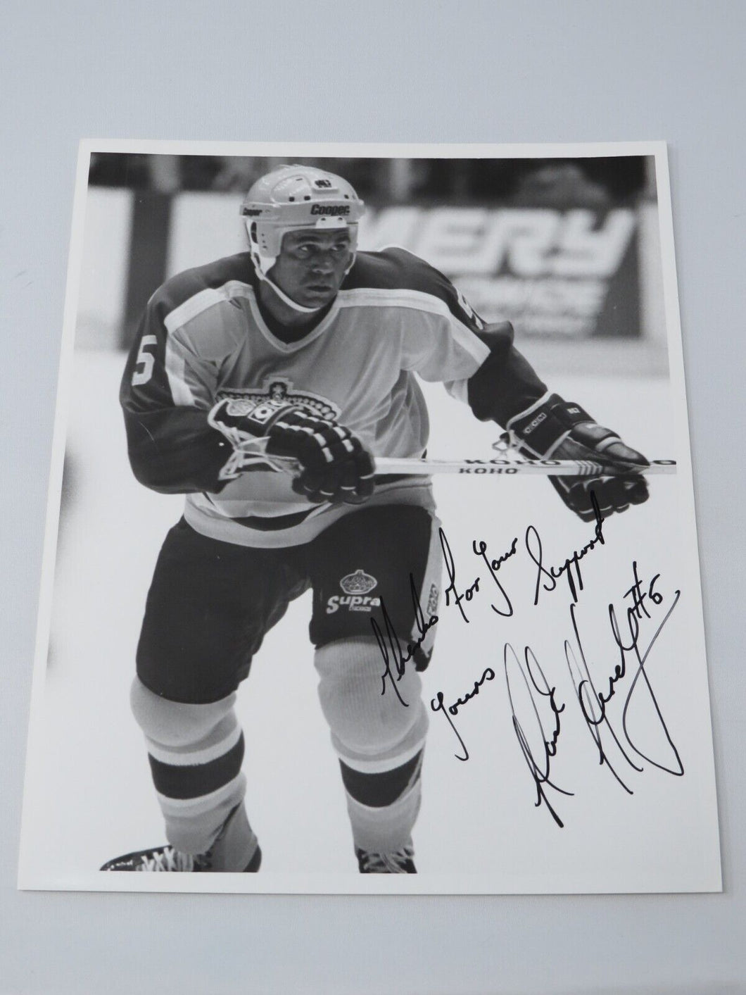 Mark Hardy Los Angeles Kings Signed Autographed Original 10X8 Hockey NHL Photo