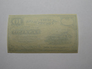 $.10 1862 Cuyahoga Falls Ohio OH Obsolete Currency Bank Note Bill Summit County