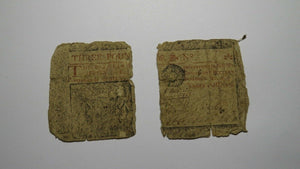 1757 Three Pounds New Jersey NJ Colonial Currency Bank Note Bill RARE ISSUE £3