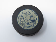 Load image into Gallery viewer, La Tuque Loups Game Used Official Canadian Junior Hockey Game Puck Defunct Team