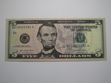 Load image into Gallery viewer, $5 2021 Radar Serial Number Federal Reserve Currency Bank Note Bill UNC++++