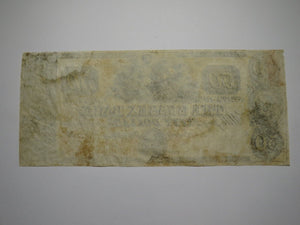 $50 18__ Newton New Jersey NJ Obsolete Currency Bank Note Bill Remainder VF+