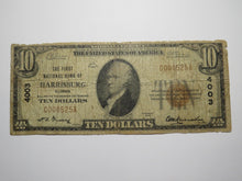 Load image into Gallery viewer, $10 1929 Harrisburg Illinois IL National Currency Bank Note Bill Ch #4003 RARE