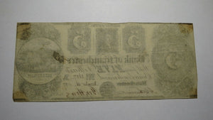 $5 1837 Manchester Michigan MI Obsolete Currency Bank Note Bill! Bank of MC!