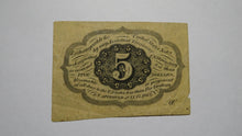 Load image into Gallery viewer, 1863 $.05 First Issue Fractional Currency Obsolete Bank Note Bill! 1st Iss. FINE