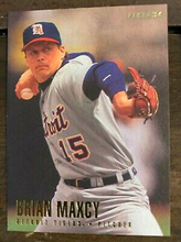 Load image into Gallery viewer, 1996 Brian Maxcy Detroit Tigers Game Used Worn MLB Baseball Hat! RARE STYLE!