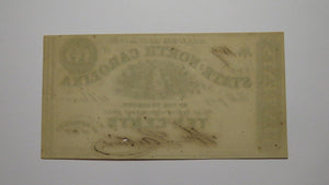 $.10 1863 Raleigh North Carolina Obsolete Currency Bank Note Bill State of NC XF
