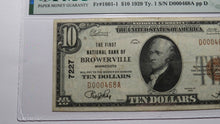 Load image into Gallery viewer, $10 1929 Browerville Minnesota MN National Currency Bank Note Bill 7227 VF30 PMG