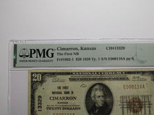 Load image into Gallery viewer, $20 1929 Cimarron Kansas KS National Currency Bank Note Bill Ch. #13329 VF25