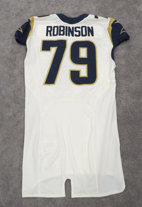 2014 Greg Robinson St. Louis Rams Game Used Worn NFL  Football Jersey Auburn