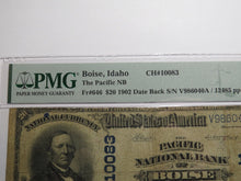 Load image into Gallery viewer, $20 1902 Boise Idaho ID National Currency Bank Note Bill Charter #10083 F15 PMG