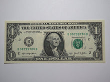 Load image into Gallery viewer, $1 2003 Radar Serial Number Federal Reserve Currency Bank Note Bill UNC 08799780