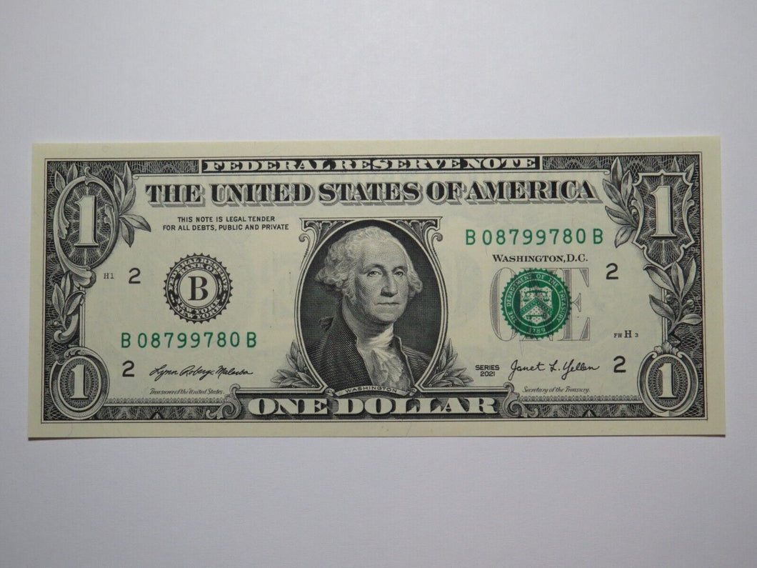 $1 2003 Radar Serial Number Federal Reserve Currency Bank Note Bill UNC 08799780