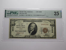 Load image into Gallery viewer, $10 1929 Scott City Kansas KS National Currency Bank Note Bill Ch #8808 VF25 PMG