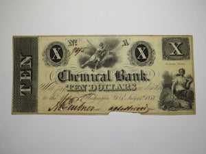 $10 1853 Washington D.C. Obsolete Currency Bank Note Bill The Chemical Bank