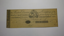 Load image into Gallery viewer, $100 18__ Charleston South Carolina Obsolete Currency Bank Note Original Reprint