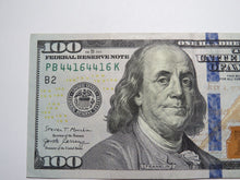 Load image into Gallery viewer, $100 2017 Repeater Serial Number Federal Reserve Currency Bank Note Bill XF RARE