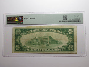 $10 1929 Jewell City Kansas KS National Currency Bank Note Bill #3591 VF25 PMG
