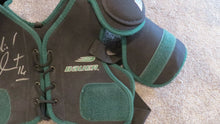 Load image into Gallery viewer, Michel Goulet Quebec Nordiques Jofa Game Used Bauer Hockey Shoulder Pads Signed