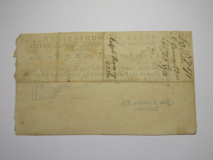 1781 Connecticut Pay Table Office Colonial Currency Note Bill! Wadsworth/Mosley!