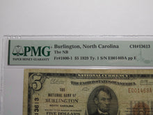 Load image into Gallery viewer, $5 1929 Burlington North Carolina National Currency Bank Note Bill Ch #13613 F15