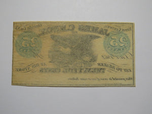 $.25 1862 Knox Corners New York NY Obsolete Currency Bank Note Bill Oneida Co.
