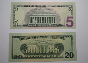 4 $1-$5-$5-$20 Matching Consecutive Serial Numbers Federal Reserve Bank Notes