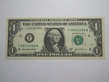 Load image into Gallery viewer, $1 2003 Radar Serial Number Federal Reserve Currency Bank Note Bill UNC 68933986